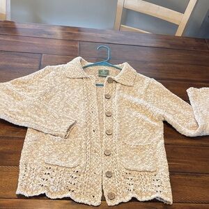 Cozy Beige Knit Cardigan